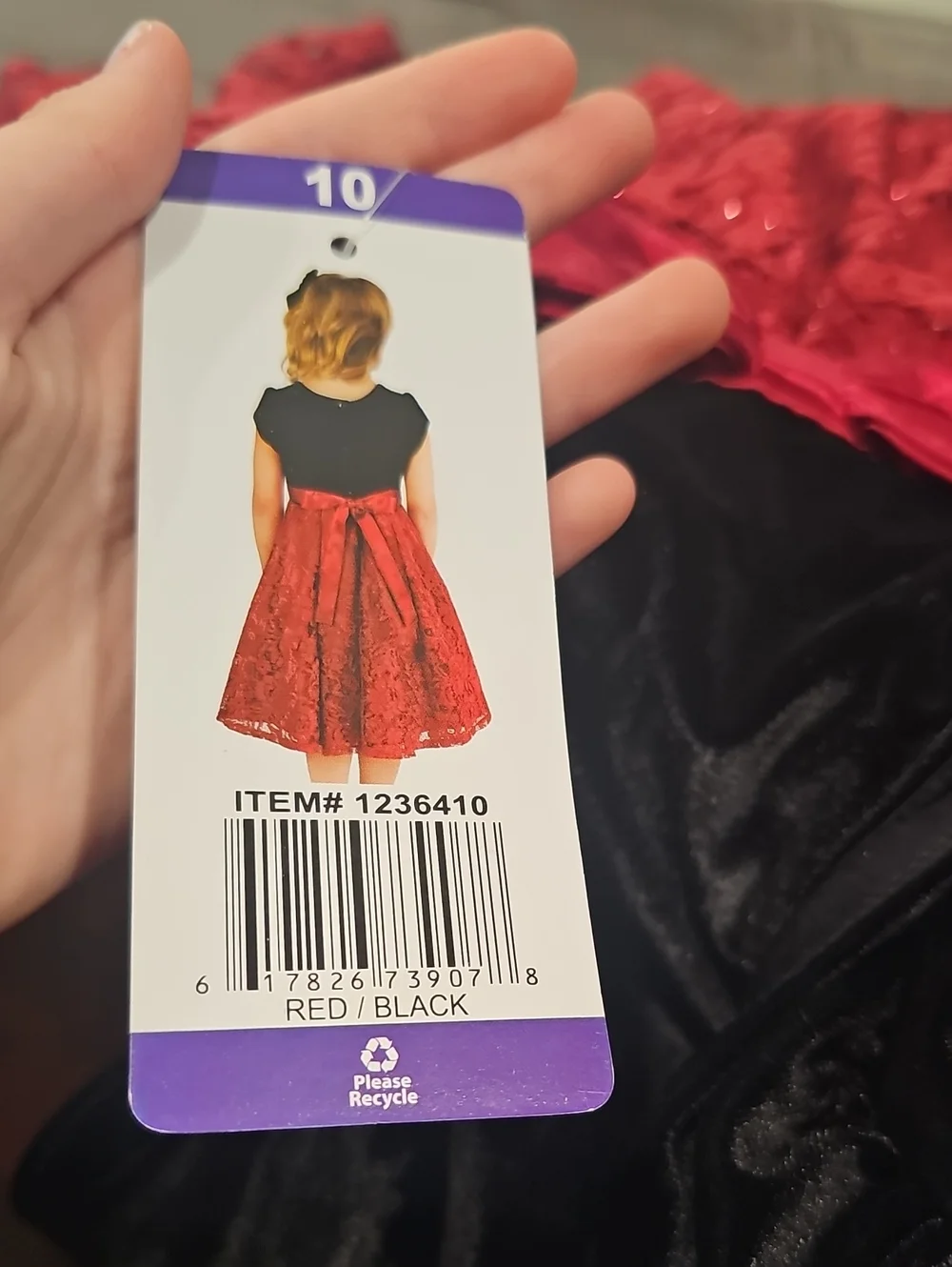 X Red And Black Jona Michelle Dress size 10